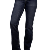 Pure Western Womens Kim Hi Rise Boot Cut Jean 34 Leg - Midnight