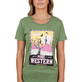 Pure Western Womens Lauren Short Sleeve Tee - Moss