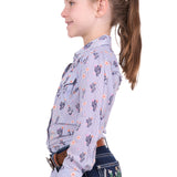 Pure Western Girls Mavis Shirt - Navy