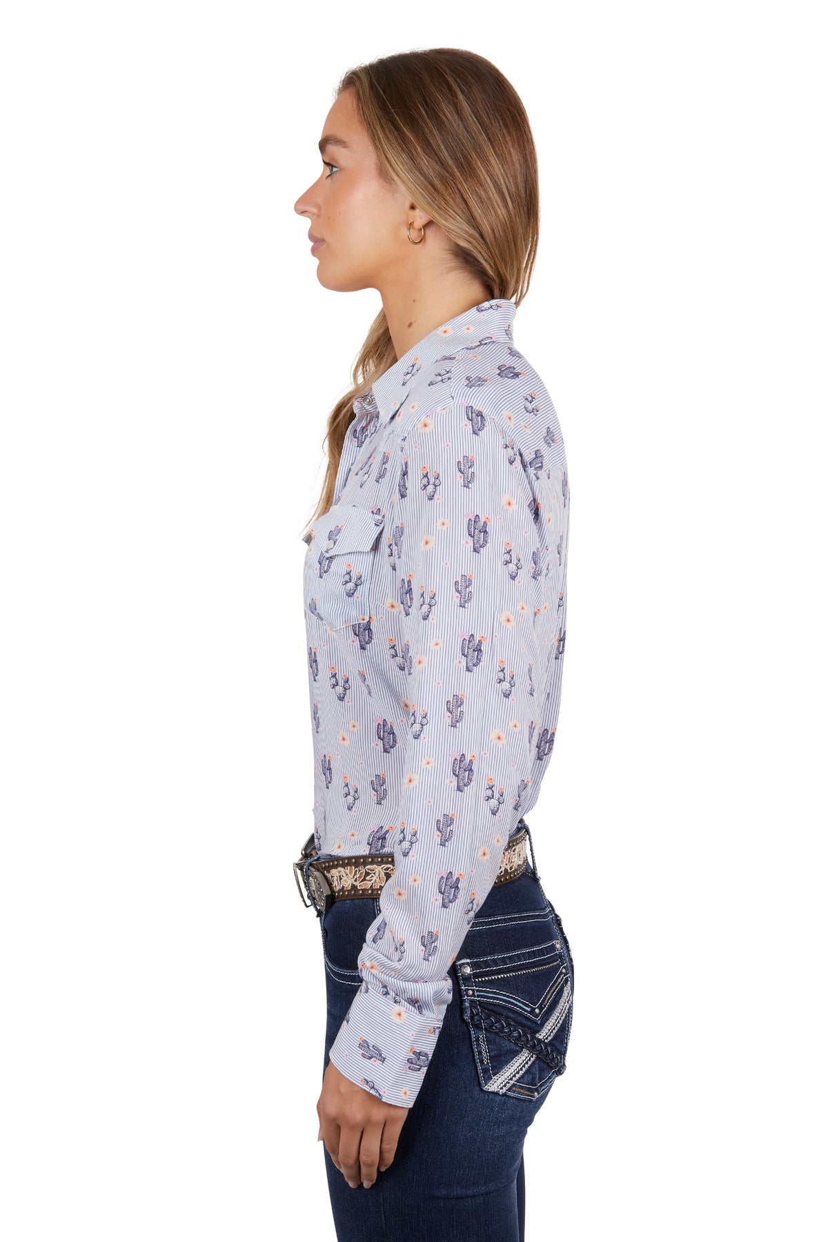 Pure Western Womens Mavis Shirt - Navy