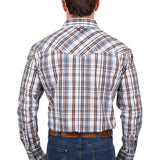 Pure Western Mens Evan Shirt - White/Tan