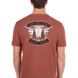 Pure Western Mens Joey Tee - Rust