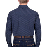 Pure Western Mens Marc Shirt - Navy/Multi