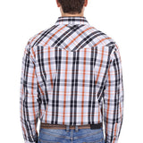 Pure Western Mens Terry Shirt - Black/Rust