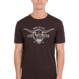 Pure Western Mens Tony Tee - Chocolate