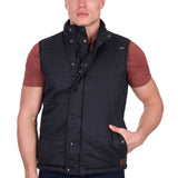 Pure Western Mens Trevor Reversible Vest - Charcoal