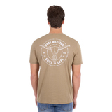 Pure Western Mens Walker Tee - Sand