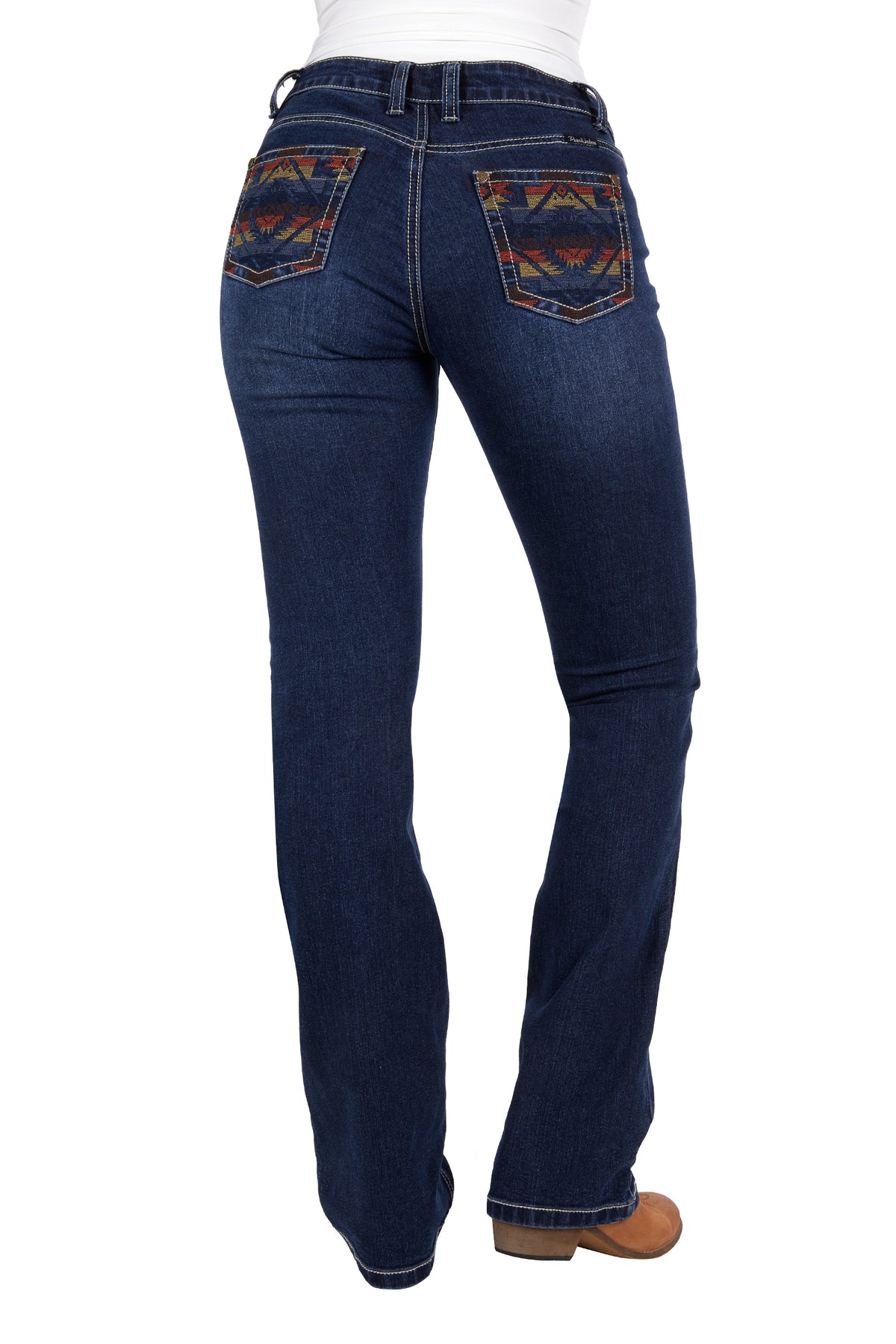 Pure Western Womens Ola Relaxed Rider Jean - Evening Sky