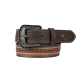 Pure Western Kids Oscar Belt - Chocolate/Tan