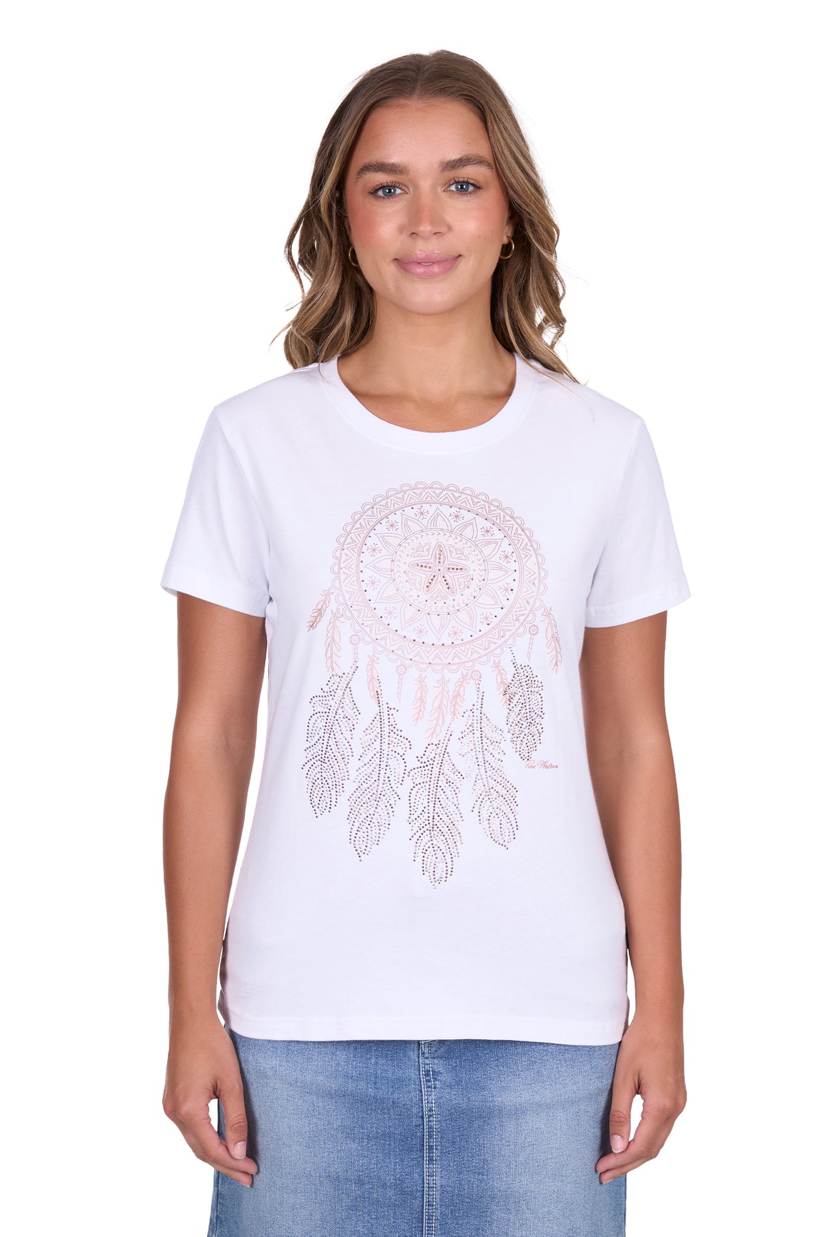 Pure Western Womens Regina Tee - White