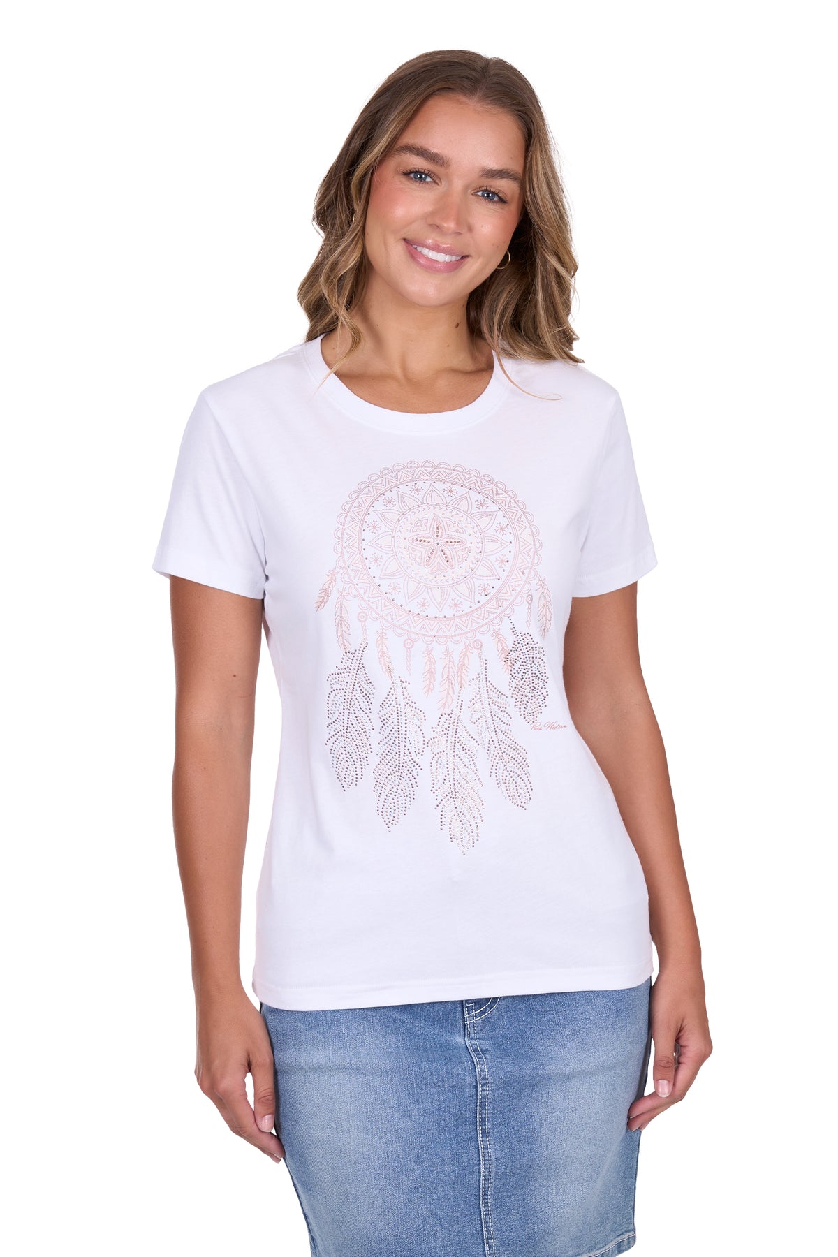 Pure Western Womens Regina Tee - White