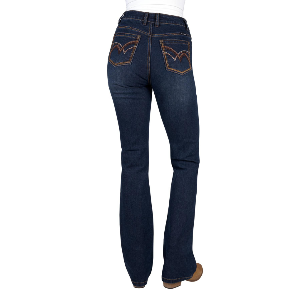 Pure Western Womens Sam Hi Rise Boot Cut Jean - Midnight