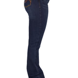 Pure Western Womens Sam Relaxed Rider Jean - Midnight