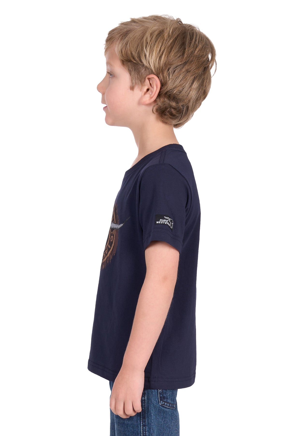 Pure Western Boys Samuel Tee - Navy