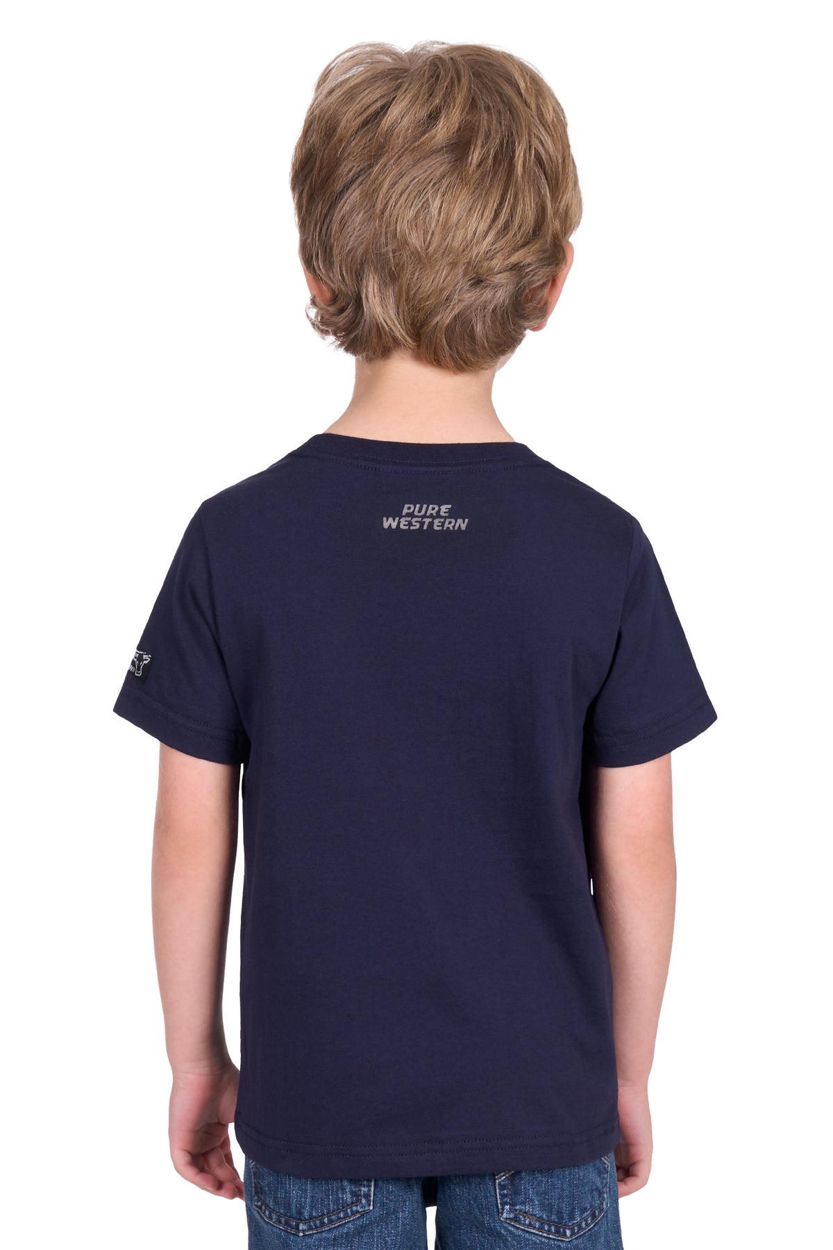 Pure Western Boys Samuel Tee - Navy
