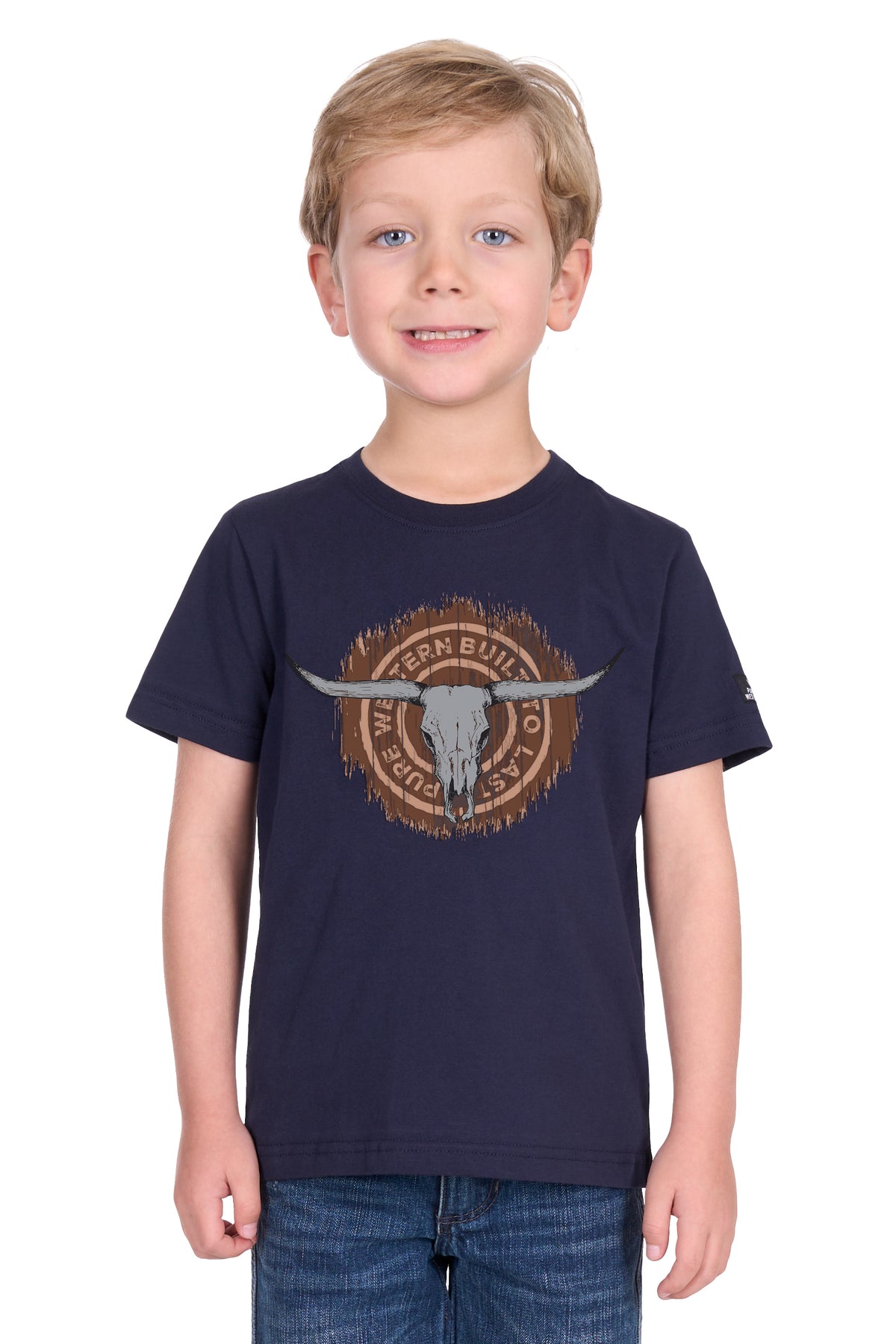 Pure Western Boys Samuel Tee - Navy