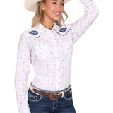 Pure Western Womens Shawna Shirt - Ivory