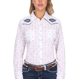 Pure Western Womens Shawna Shirt - Ivory