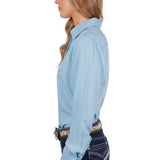 Pure Western Womens Shelby Shirt - Blue