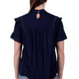 Pure Western Womens Sloan Fashion Tee - Navy