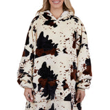 Pure Western Adult Cow Print Snuggle Hoodie