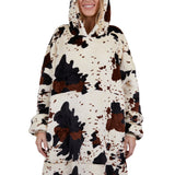 Pure Western Adult Cow Print Snuggle Hoodie