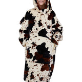 Pure Western Kids Cow Print Snuggle Hoodie