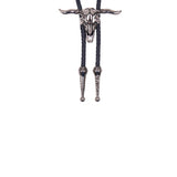Pure Western Steerhead Bolo Tie - Silver
