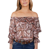 Pure Western Womens Stevie Blouse - Multi
