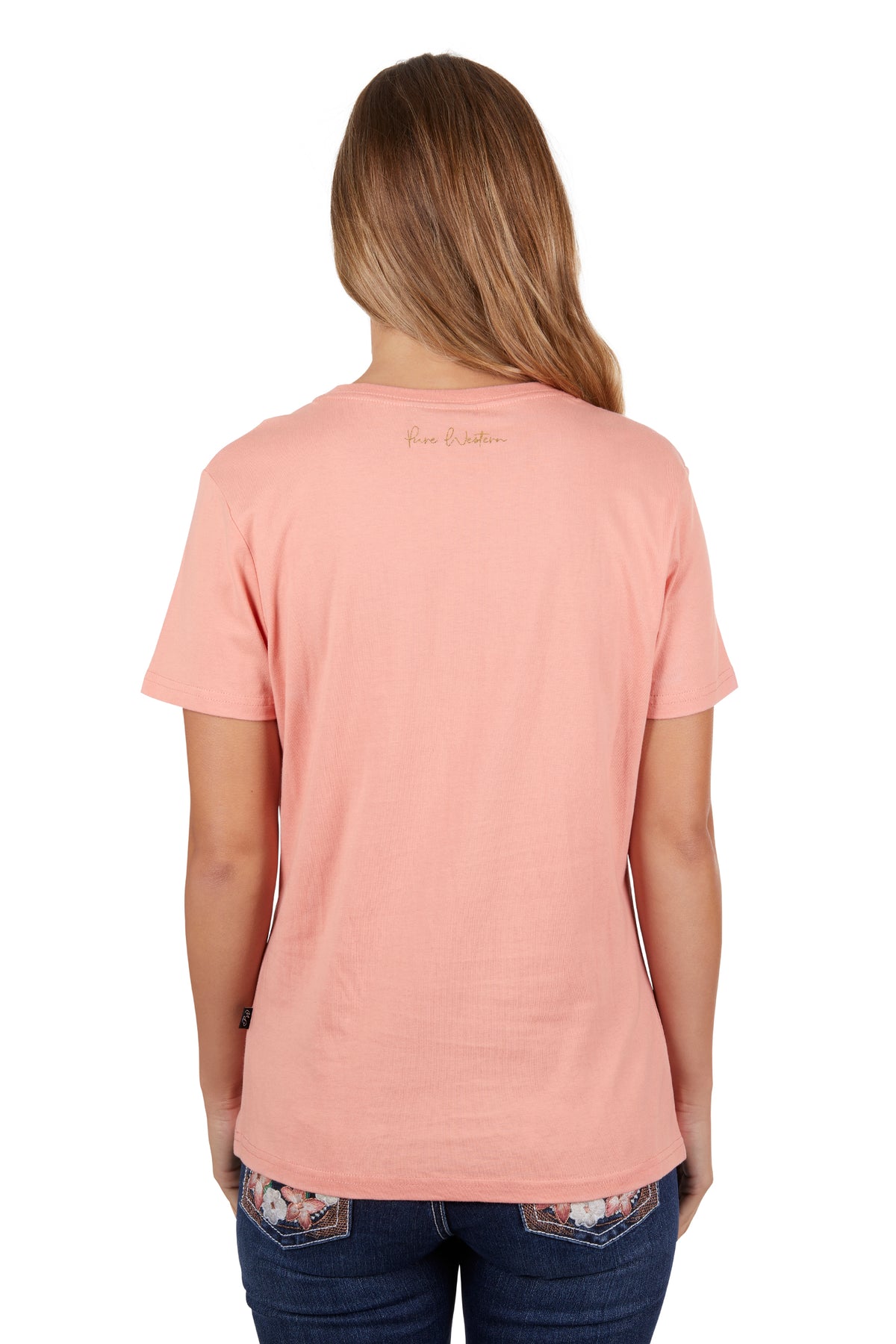 Pure Western Womens Tatum Tee - Coral