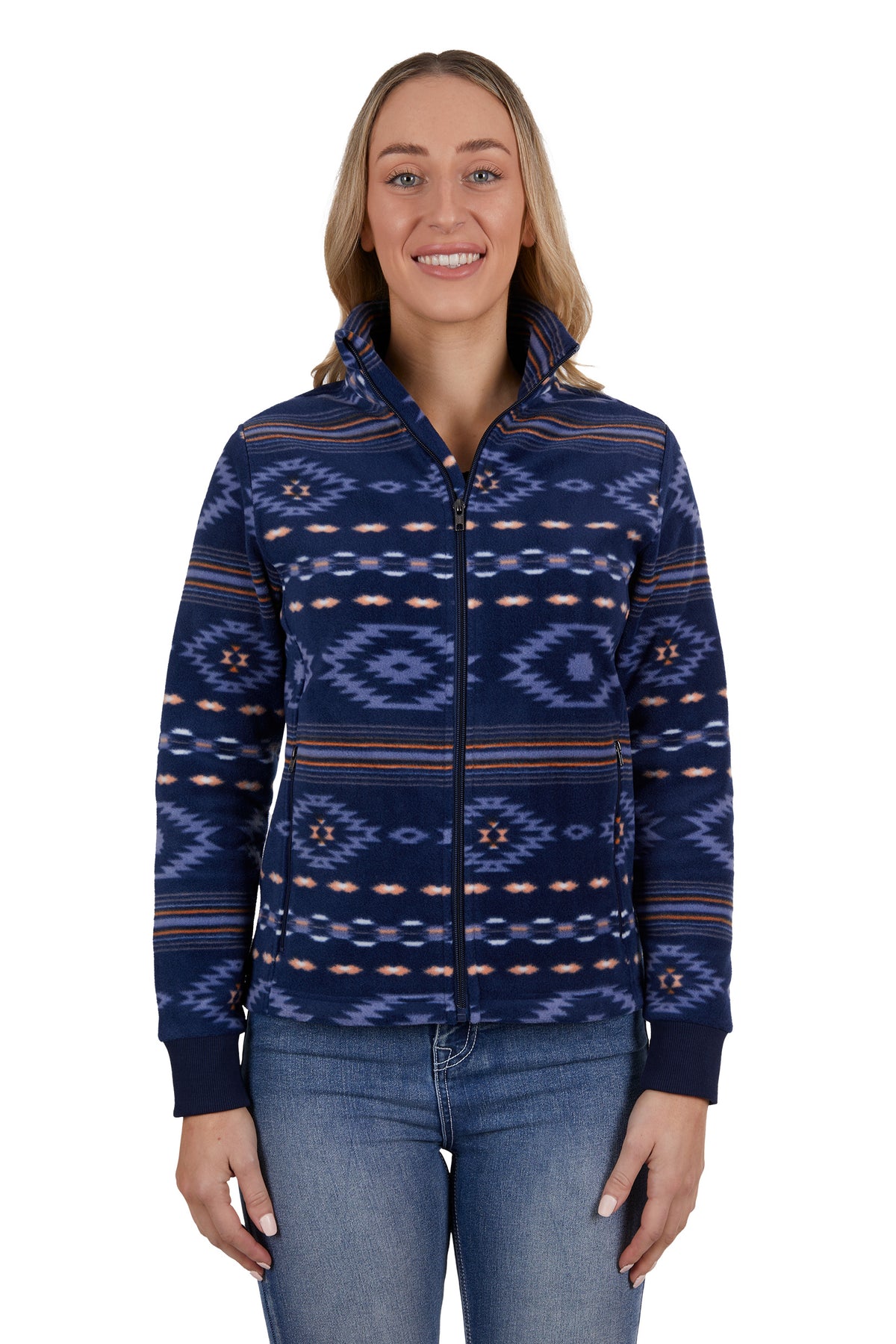 Pure Western Womens Tegan Zip Through Jacket- Multi