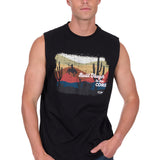 Pure Western Mens Terry Muscle Tank - Black