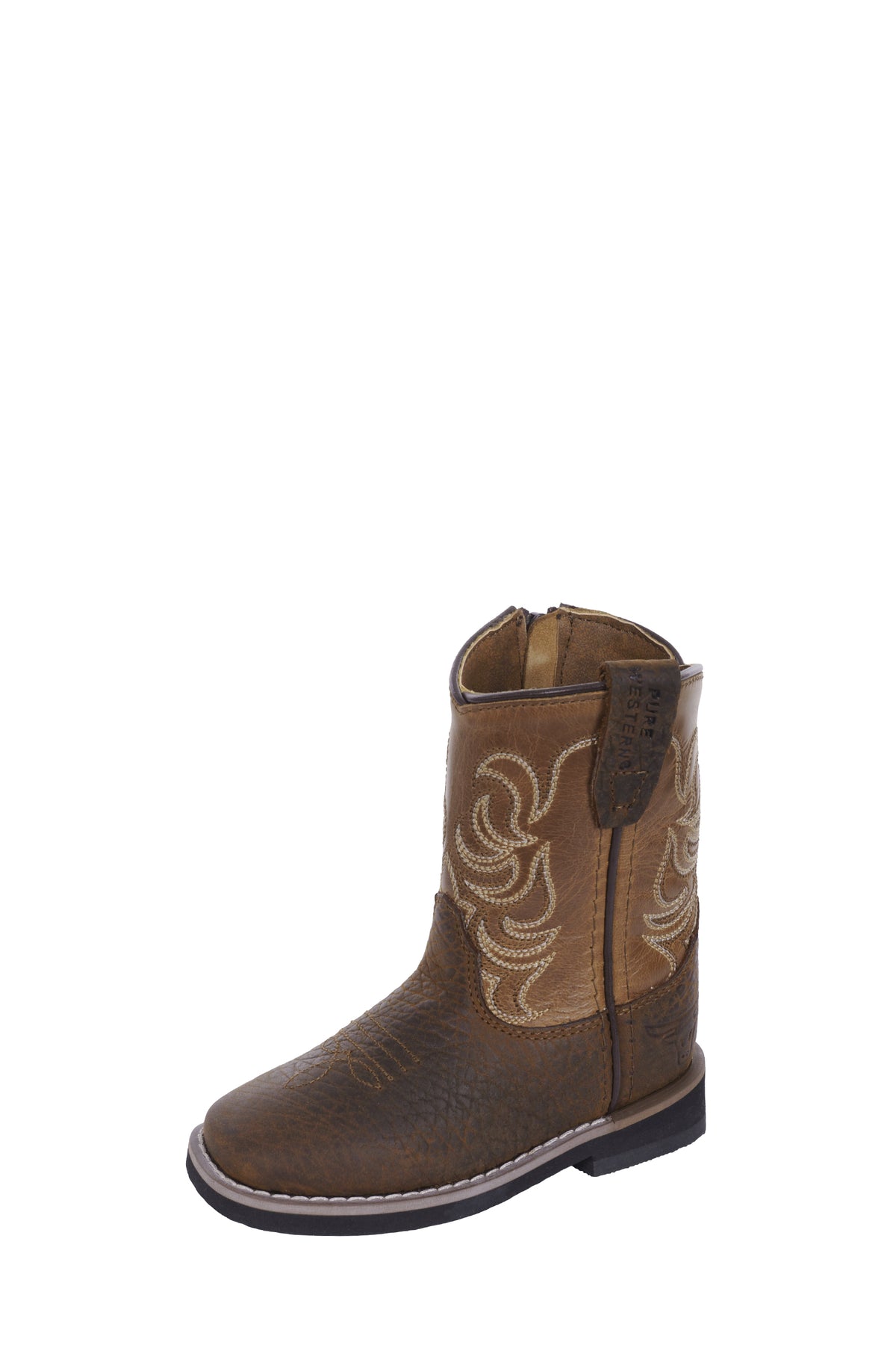 Pure Western Toddlers Lincoln Boot - Brown/Tan