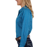 Pure Western Womens Tomeka Shirt - Blue