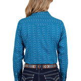 Pure Western Womens Tomeka Shirt - Blue