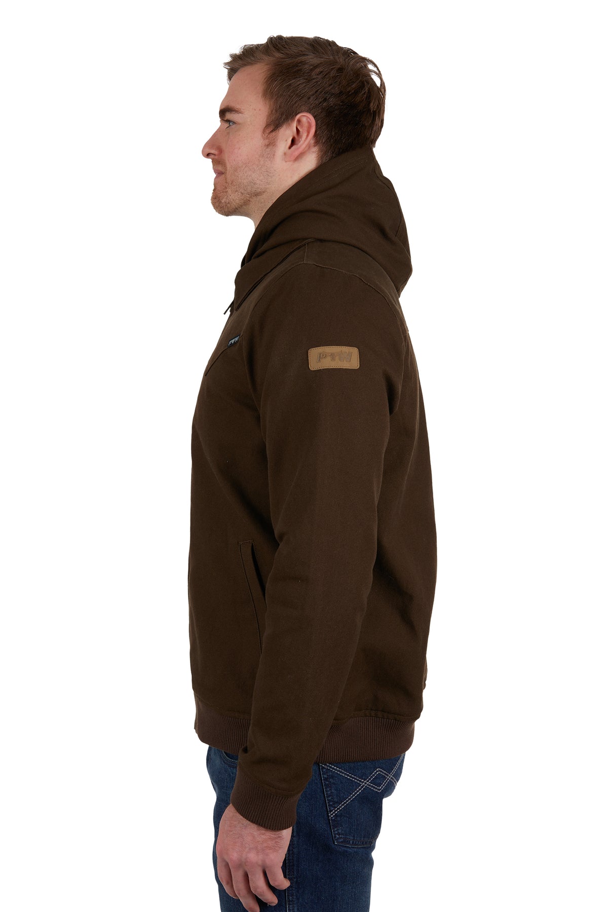 Pure Western Mens William Jacket - Dark Brown