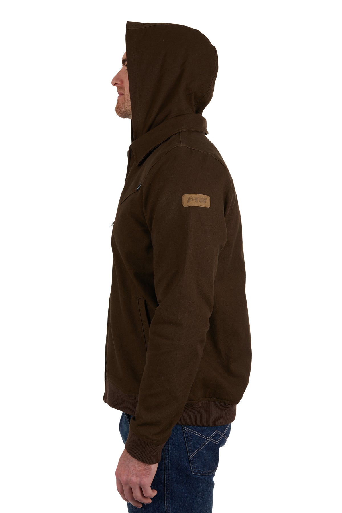 Pure Western Mens William Jacket - Dark Brown