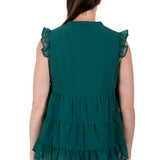Pure Western Womens Athena Blouse - Green