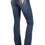 Pure Western Womens Bec Boot Cut Jean - Indigo