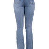 Pure Western Womens Nina Hi Rise Boot Cut Jean - Moonshine