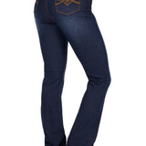 Pure Western Womens Nova Hi Rise Boot Cut Jean - Evening Sky
