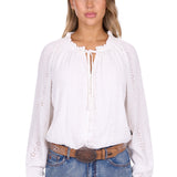 Pure Western Womens Pepper Blouse - White