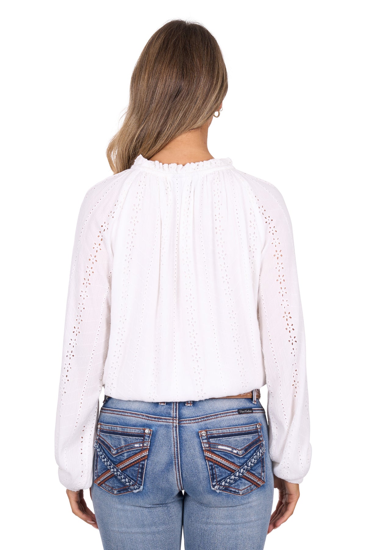 Pure Western Womens Pepper Blouse - White