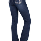 Pure Western Womens Raven Boot Cut Jean - Evening Sky