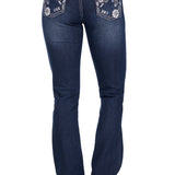 Pure Western Womens Raven Boot Cut Jean - Evening Sky