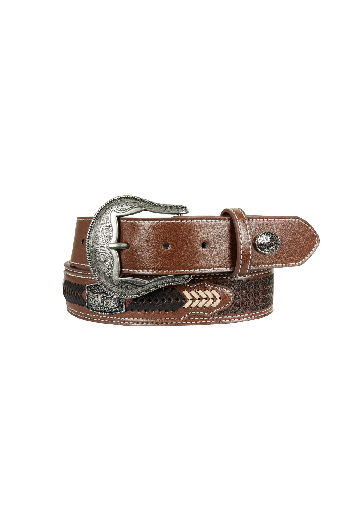 Pure Western Zachary Belt - Dark Tan