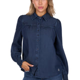 Pure Western Womens Daniela Shirt - Blue