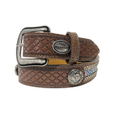 Pure Western Kids Clement Belt - Dark Tan
