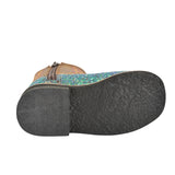 Pure Western Childrens Sadie Boot - Blue/Glitter Brown