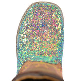 Pure Western Childrens Sadie Boot - Blue/Glitter Brown